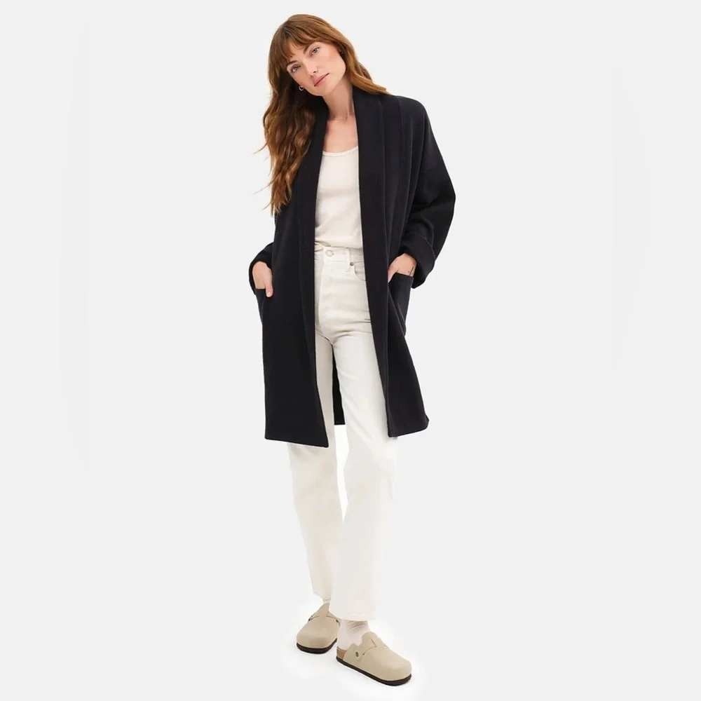 MATE the Label Organic Cotton Fleece Cardigan Medium Large